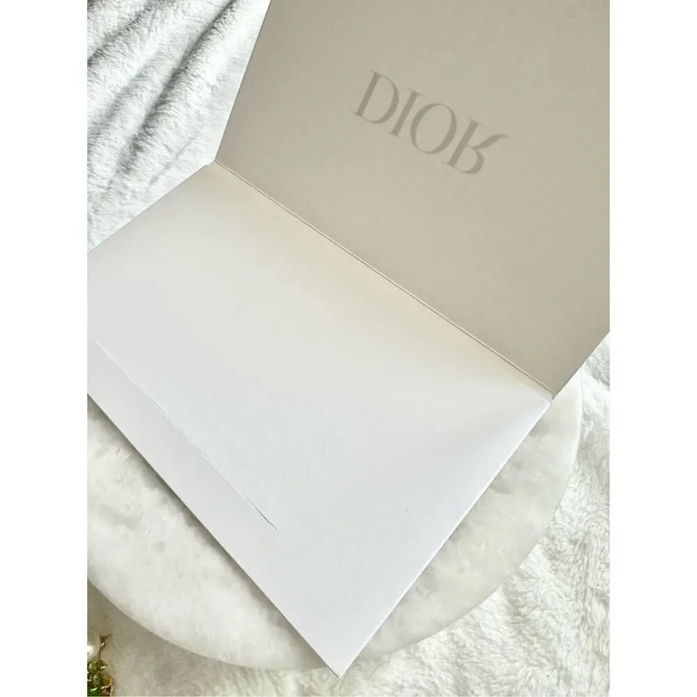 Dior white empty card holder ￼